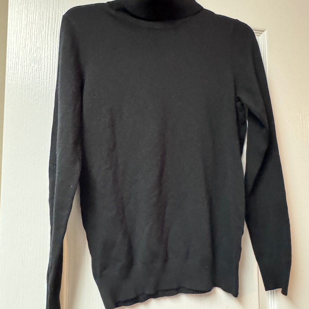 Andrew Marc Black Turtleneck Sweater